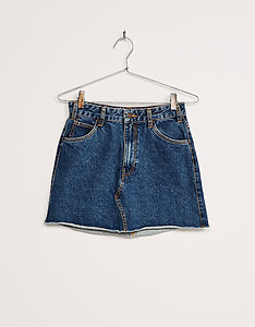 Vintage A-line denim skirt