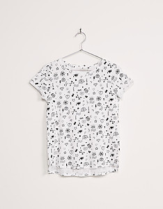 Eyes all over print top