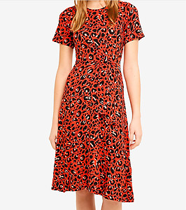 Red Leopard Dress